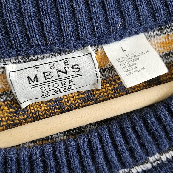 Sears vintage patterned knit sweater (The Mens Store) - Picture 6 of 6